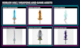 create custom roblox weapons and game ready 3d assets