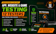 do app website testing, 12 google play closed testers, android ios app review