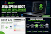 develop a rest API using java spring boot