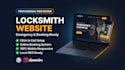design a locksmith handyman website landing page with booking