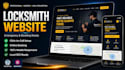design a locksmith handyman website landing page with booking