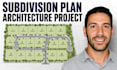 create professional subdivision plans, plot plan and site plans