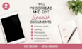 proofread and edit spanish documents professionally