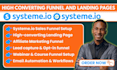 create systeme io landing page build systeme io website systeme io online course