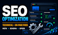 fix on page and technical SEO issues on your website