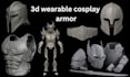 sculpt 3d armor, helmets weapons for cosplay 3d print