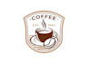 do minimalist coffee shop, pizza, sweets, kitchen or fruit candy logo design