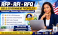 write rfp rfi rfq bid proposal and government contract response