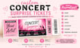 create you a custom concert surprise ticket