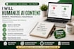 humanize ai content, rewrite ai text and proofread professionally