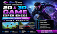 make immersive 2d 3d game experiences using webgl, webgpu, threejs, game website