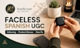 create faceless spanish ugc product videos
