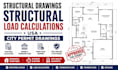 fl tx ca structural drawing structural load calculations USA city permit drawing