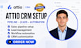 setup attio crm sales pipeline lead management workflow automation