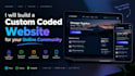 build a custom coded website for your online community