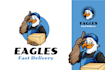 create a fierce and unique eagle logo