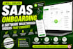 create b2b saas onboarding video with UI animation and screen demo