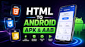 html into native android app apk