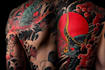 make a traditional japanese irezumi tattoo