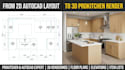 design 3d kitchen layout and cabinetry using pro kitchen and autocad
