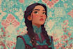 make a disney cartoon illustration