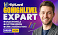 setup go high level workflow, gohighlevel website design, go high level expert