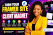 design, fix and optimize your framer website with SEO, cms animation and motion
