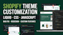 customize your shopify theme with liquid, CSS javascript shopify bugs fix expert