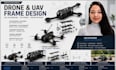 do drone frame design uav 3d cad model, fpv frame prototype aerospace cad