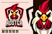 design a cute custom chicken and chick logo