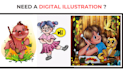 draw digital procreate illustrations