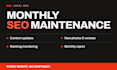 maintain your local SEO with monthly updates and reporting
