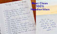 handwrite letters, notes any personalized documents