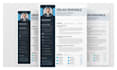 create a professional modern resume CV design in canva