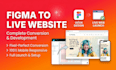 convert figma to responsive website with free cloudflare hosting