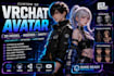 create custom vrchat avatar, vrm, vroid, vtuber and vrc avatar
