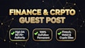 publish finance and crypto guest post with high da dofollow backlink
