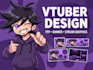 create anime vtuber pfp, banner and stream graphics