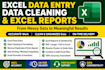 do excel data entry, data cleaning, excel reports and meesho data