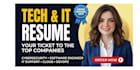 deliver your tech resume, faang, software, IT, cybersecurity, engineering resume