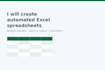 create automated excel spreadsheets and trackers
