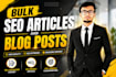 write bulk SEO articles and blog posts for your website