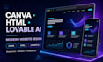 design canva website, HTML website or lovable ai website