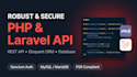 develop a secure PHP rest API using laravel or raw PHP