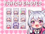 design custom twitch emotes, sub badges and vtuber emotes
