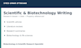write scientific and biotechnology articles with references
