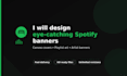 design spotify banner profesionally