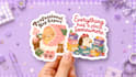 create unique custom die cut sticker design