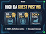 do guest posting on high da dr sites