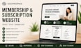 design square space membership website, subscription site, setup member area